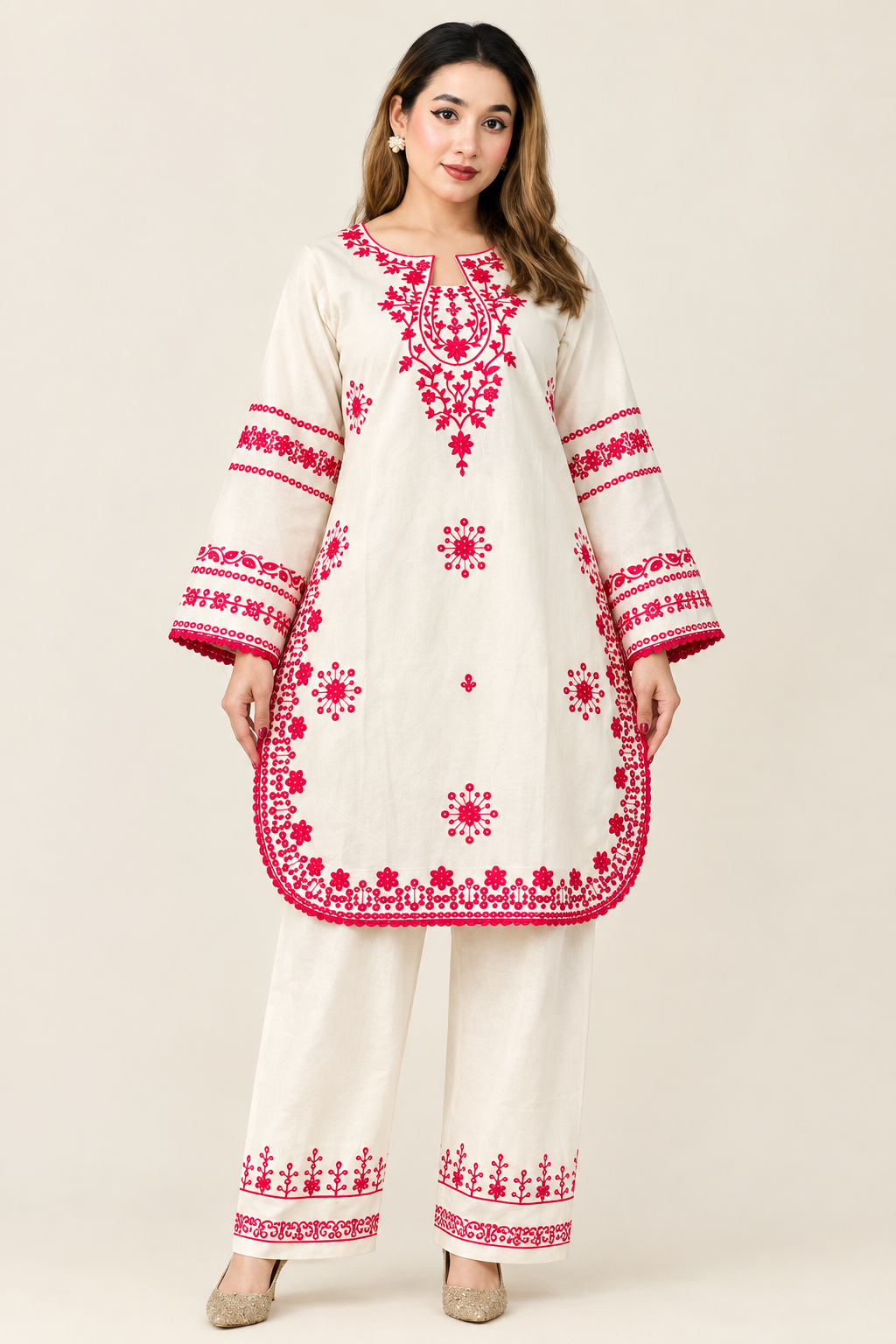Full-length front view