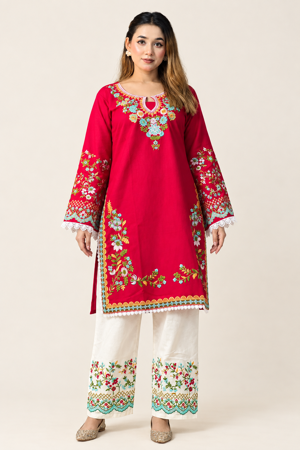 Full-length front view