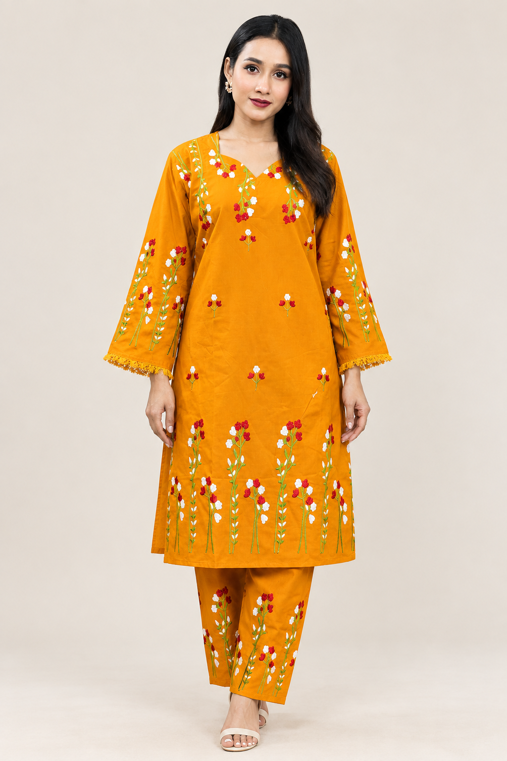Full-length front view