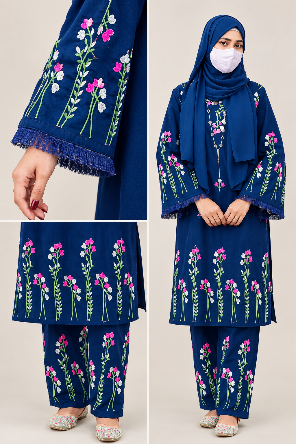 Sleeve and fringe detail